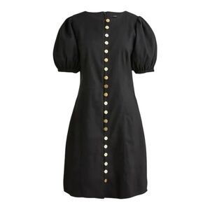 J. Crew Stretch Linen Viscose Blend Button-Front mini dress Size XS